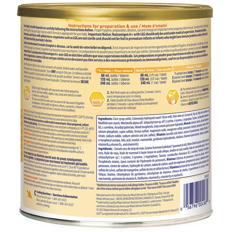 Nutramigen A+ Powder Hypoallergenic 0+ Months