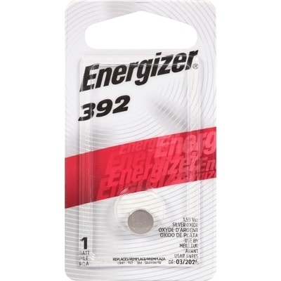 Energizer 392 Silver Oxide Button Battery, 1 Pack 1 ea, $6.99/1ea
