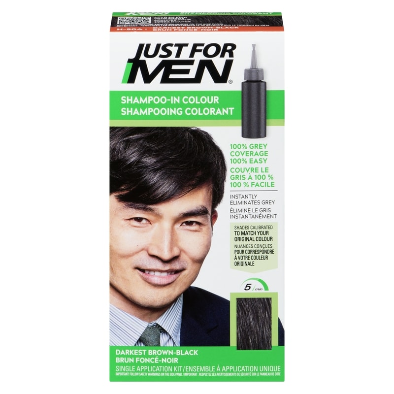 Men's Hair Colour Darkest Brown Black H50A