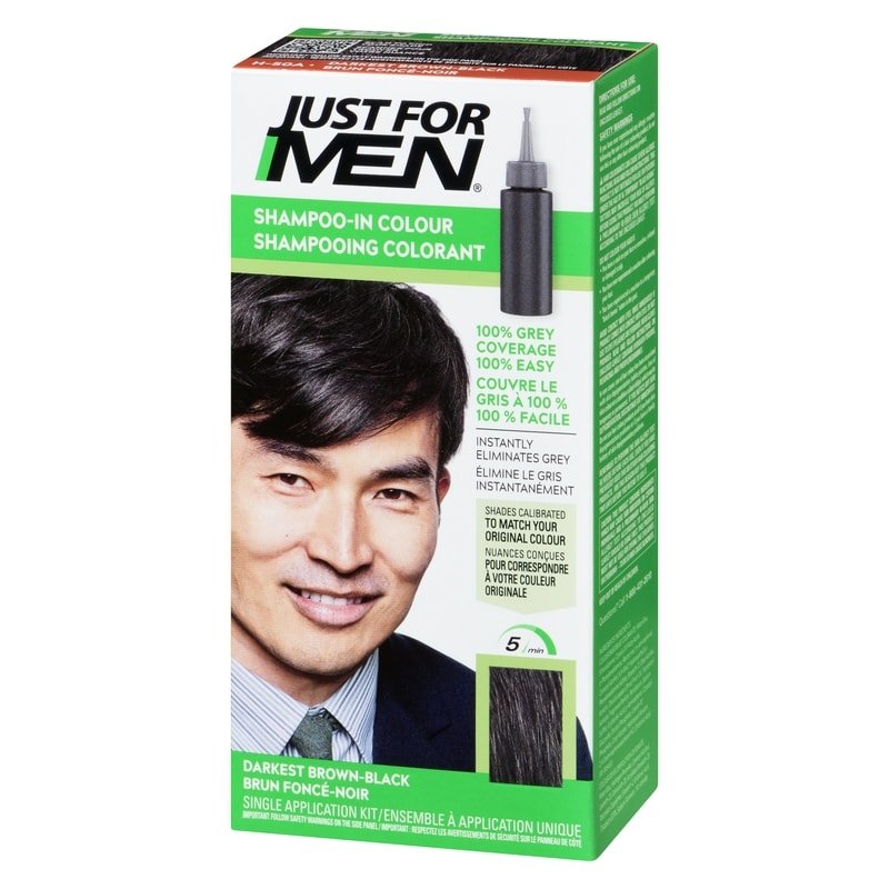 Men's Hair Colour Darkest Brown Black H50A