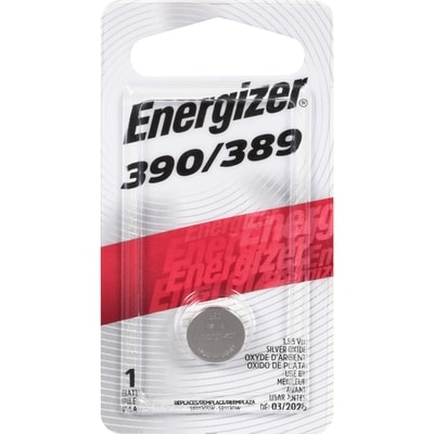 Energizer 389 Silver Oxide Button Battery, 1 Pack 1 ea, $7.99/1ea