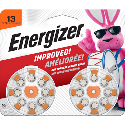 Energizer Hearing Aid Batteries Size 13, Orange Tab, 16 Pack. 16 ea, $1.56/1ea