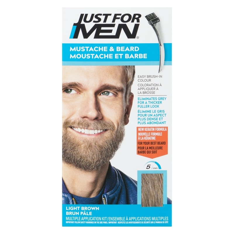 Men's Mustache And Beard Colour Light Brown M25