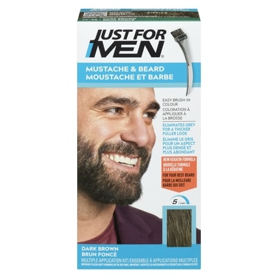 Just For Men Men's Mustache And Beard Colour Dark Brown M45 1 ea, $12.36/1ea