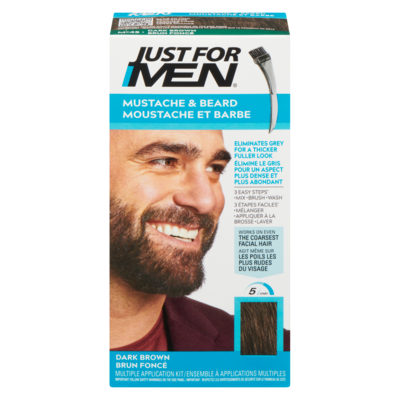 Just For Men Men's Mustache And Beard Colour Dark Brown M45 1 ea, $16.49/1ea