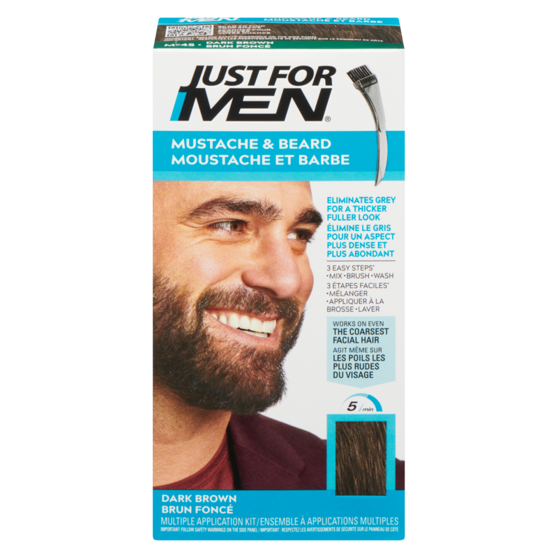 Men's Mustache And Beard Colour Dark Brown M45