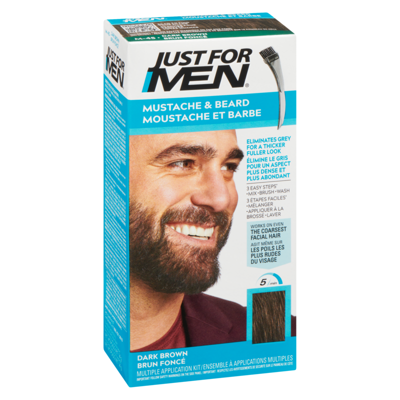 Men's Mustache And Beard Colour Dark Brown M45