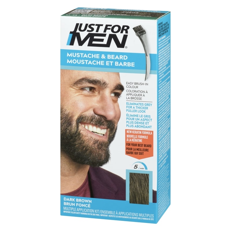 Men's Mustache And Beard Colour Dark Brown M45