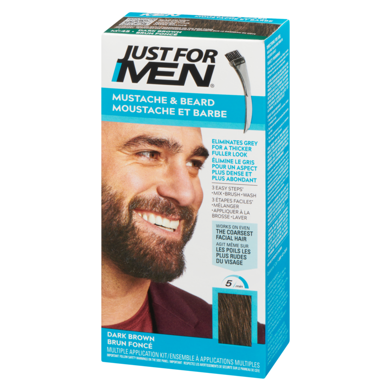 Men's Mustache And Beard Colour Dark Brown M45