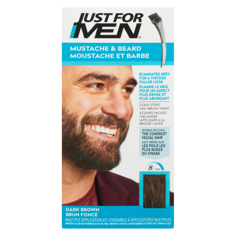 Men's Mustache And Beard Colour Dark Brown M45