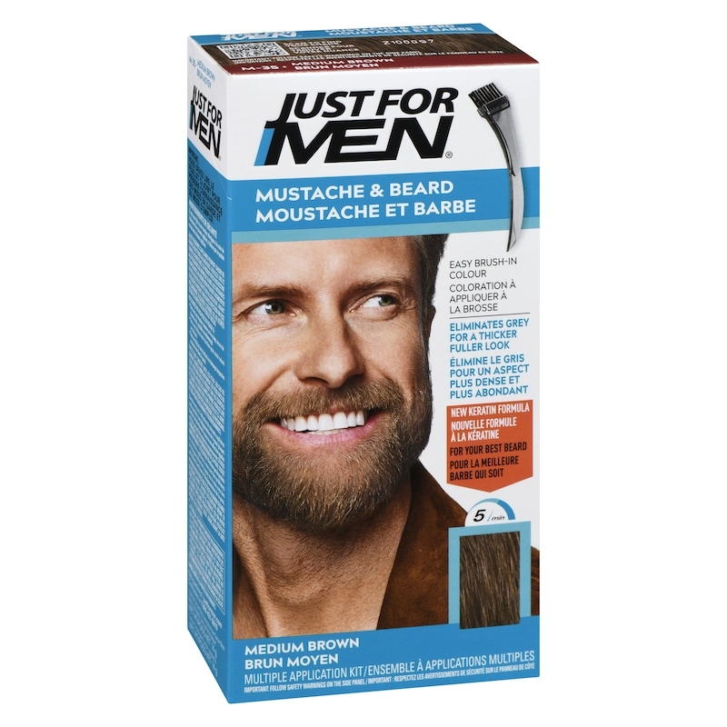 Men's Mustache And Beard Colour Medium Brown M35