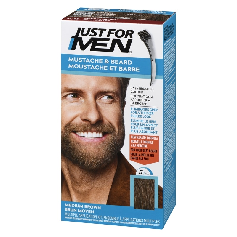 Men's Mustache And Beard Colour Medium Brown M35