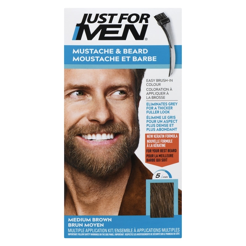 Men's Mustache And Beard Colour Medium Brown M35