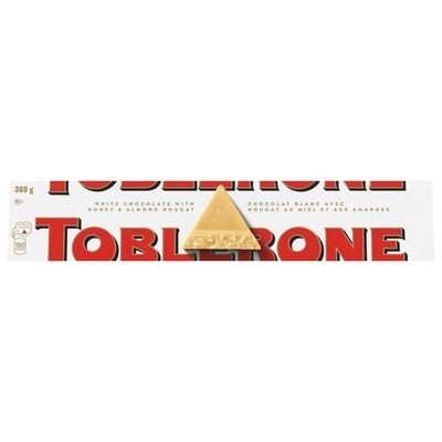 Toblerone White Chocolate with Honey and Almond Nougat Bar 360 g, $2.78/100g