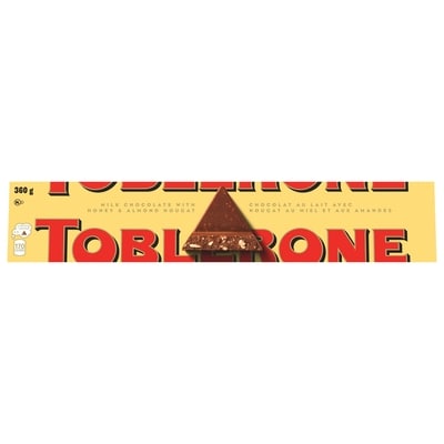 Toblerone Milk Chocolate with Honey and Almond Nougat Bar 360 g, $2.86/100g
