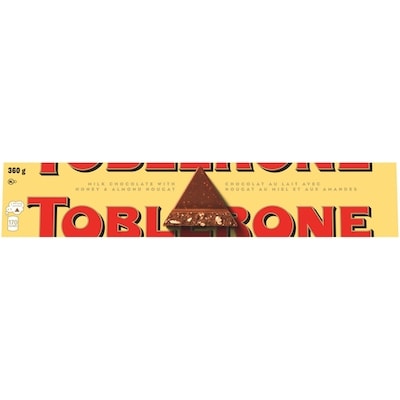Toblerone Tablette de chocolat au lait avec nougat au miel et aux amandes 360 g, 2,86 $/100g