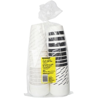 Sans Nom Gobelet à café avec couvercle, 12 oz 1 ea, 0,25 $/1ch