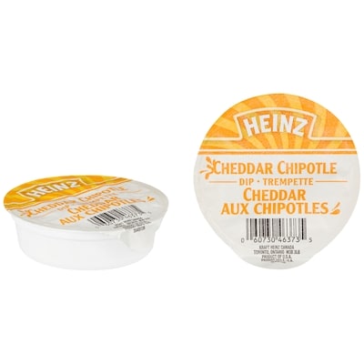 Heinz Cheddar Et Chipotle Heinz (100 X Godets De Trempette) 100x44.0 ml, 1,25 $/100ml