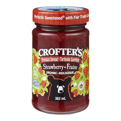 Crofters Tartinade Just Fruit, fraises 383 ml, 1,64 $/100ml