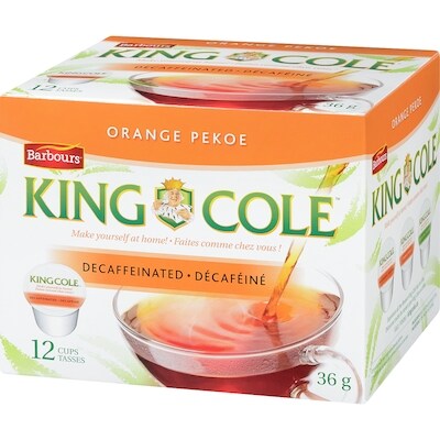 Thé Orange Pekoe décaféiné de King Cole