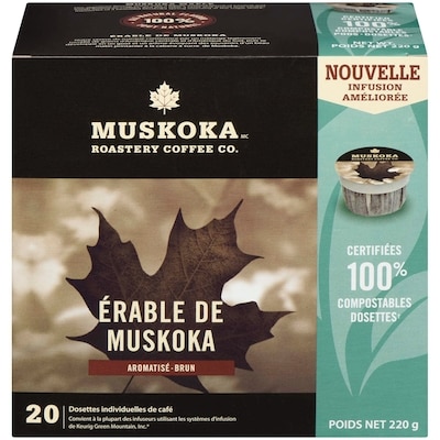 Muskoka Roastery Coffee Co Muskoka Maple Pods 6X20Ct 220 g, 11,36 $/100g
