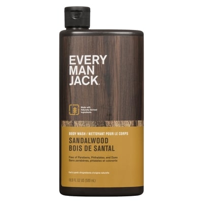 Every Man Jack Body Wash, Sandal Wood 500 ml, $2.10/100ml