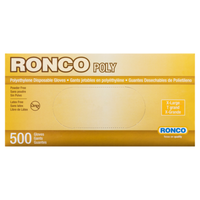 null Disposable Poly Glove, Clear Extra Large 500 ea, $0.01/1ea