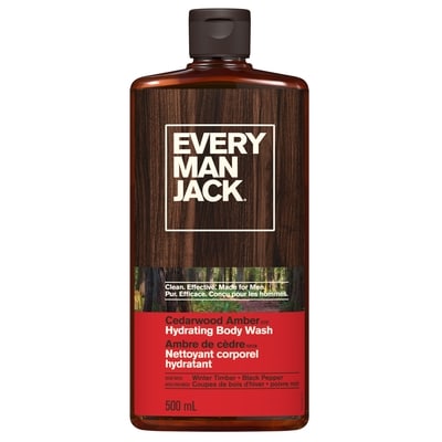 Every Man Jack Gel douche, Bois de cèdre 500 ml, 2,10 $/100ml