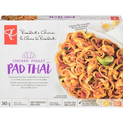 President's Choice Chicken Pad Thai 365 g, $1.51/100g