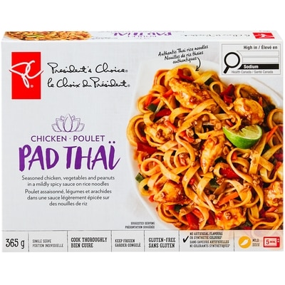 President's Choice Chicken Pad Thai 365 g, $1.51/100g