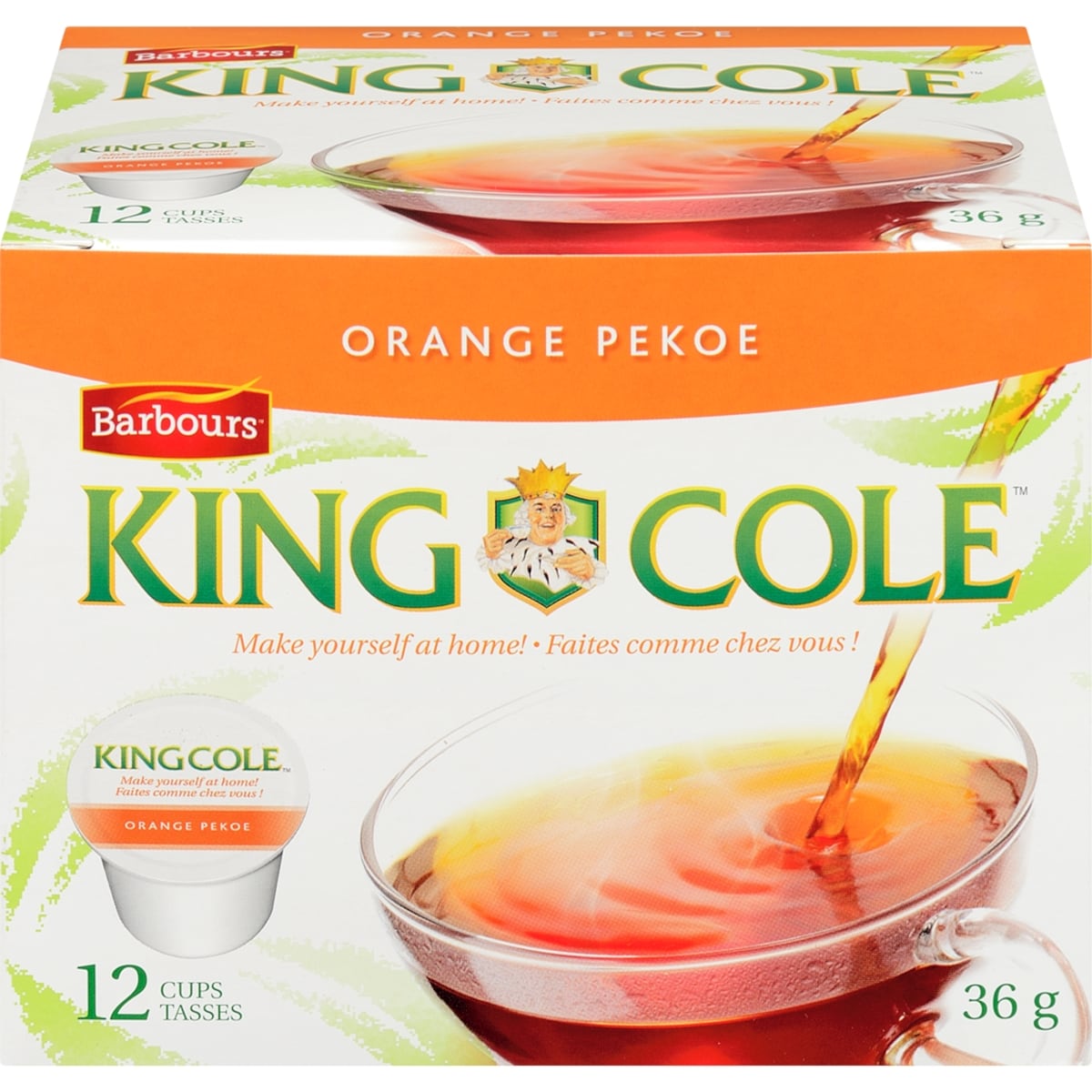 King Cole Orange Pekoe Tea, King Cup 36 g, $33.31/100g