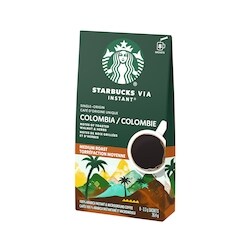 Via Instant Colombia Medium Roast Coffee Packets