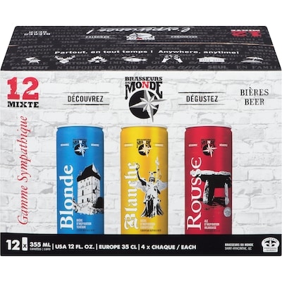 null Brasseurs du Monde Beer (ID required at pick-up) 12x355.0 ml, $0.45/100ml