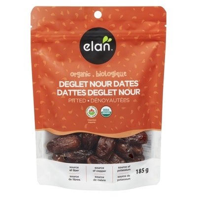Elan Elan Organic Pitted Dates 185 g, $3.13/100g