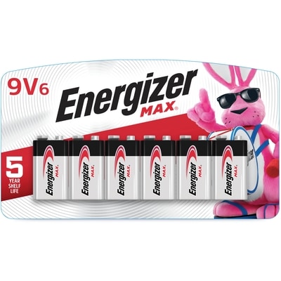 Energizer Alkaline Batteries 9V6 1 ea, $2.17/1ea