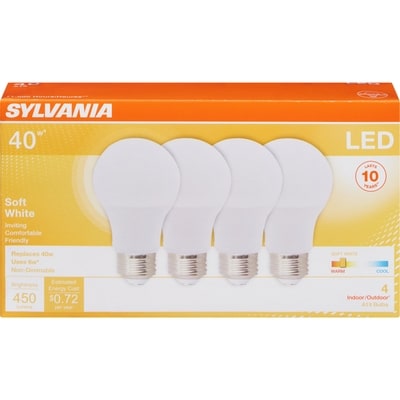 Sylvania LED 6 W Light Bulb A19 F827 10 Y 1 ea, $3.00/1ea