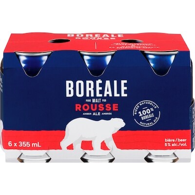 Boreale Beer Rousse Amber Ale (ID required at pick-up) 6x355.0 ml, $0.56/100ml
