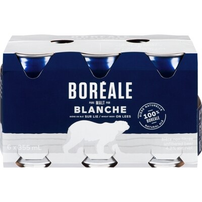 Boreale Boréale Unfiltered Beer Blanche Wheat Beer on Lees (ID required at pick-up) 6x355.0 ml, $0.56/100ml