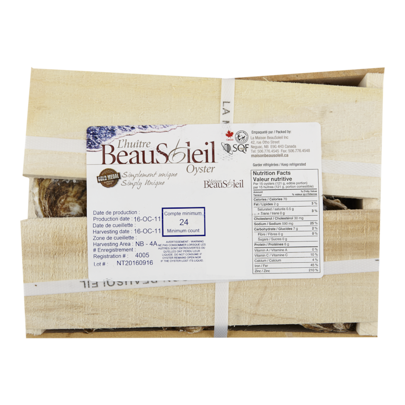 Beausoleil Oysters (Case)