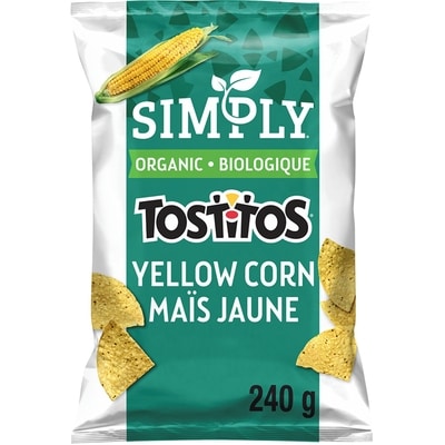 Tostitos Simply Organic Yellow Corn Tortilla Chips 240 g, $2.50/100g
