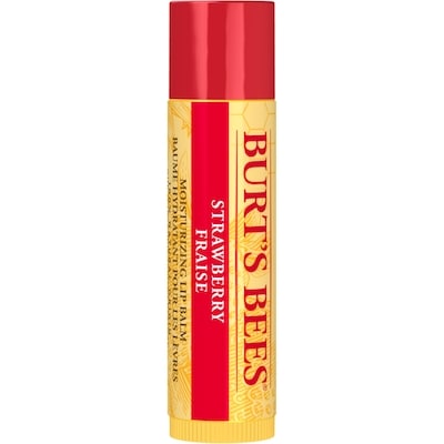 Baume hydratant pour les lèvres d’origine naturelle à 100 % à la fraise