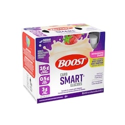 Nestle Health Science BOOST CarbSmart Strawberry Nutritional Supplement -  6x237.0 ml | Loblaws