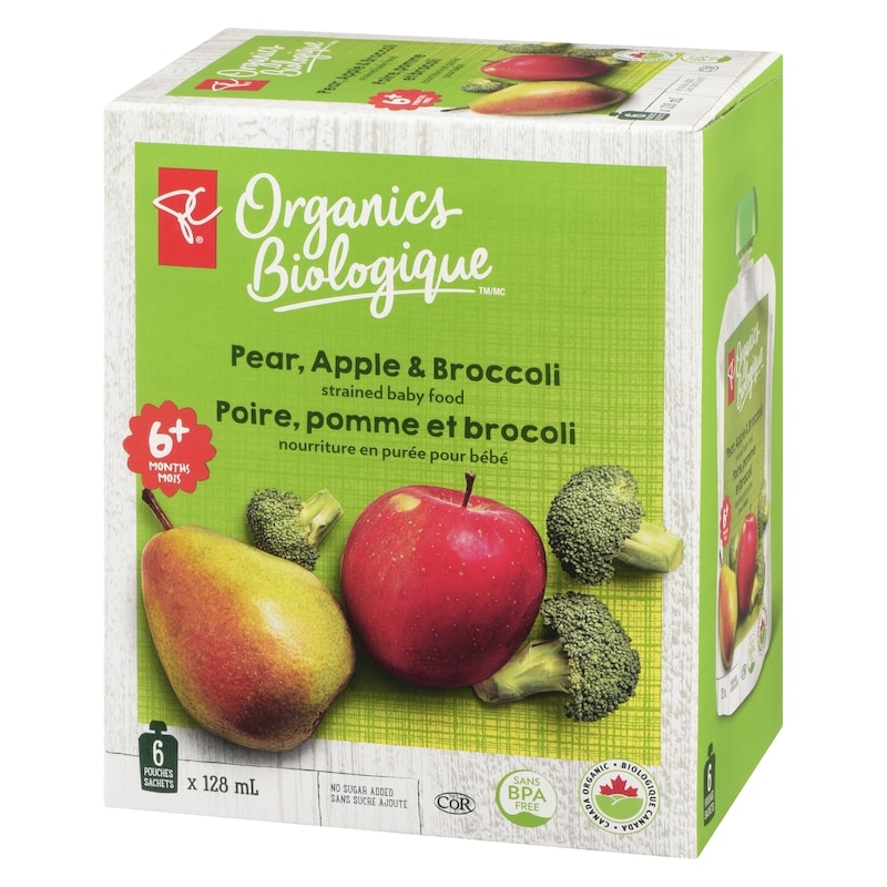 Pear, Apple & Broccoli Strained Baby Food