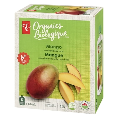 Mango Strained Baby Food