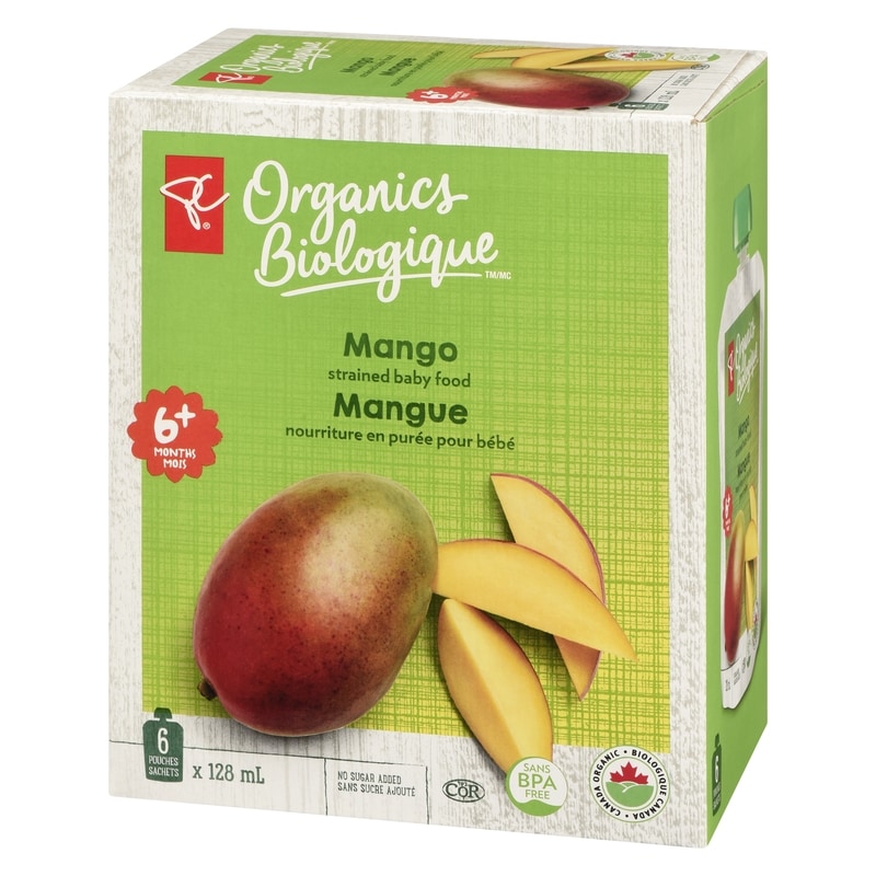 Mango Strained Baby Food