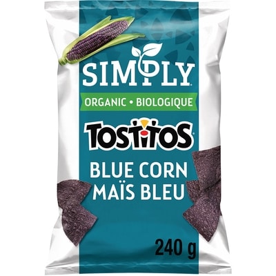Tostitos Organic Blue Corn Restaurant Style Tortilla Chips 240 g, $2.08/100g