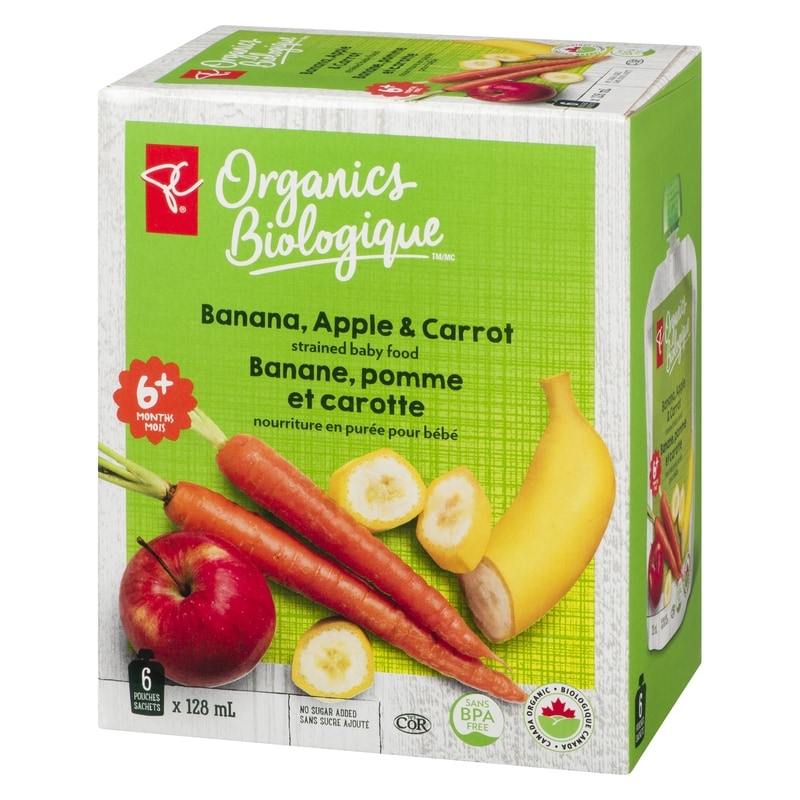 Banana Apple & Carrot Strained Baby Food