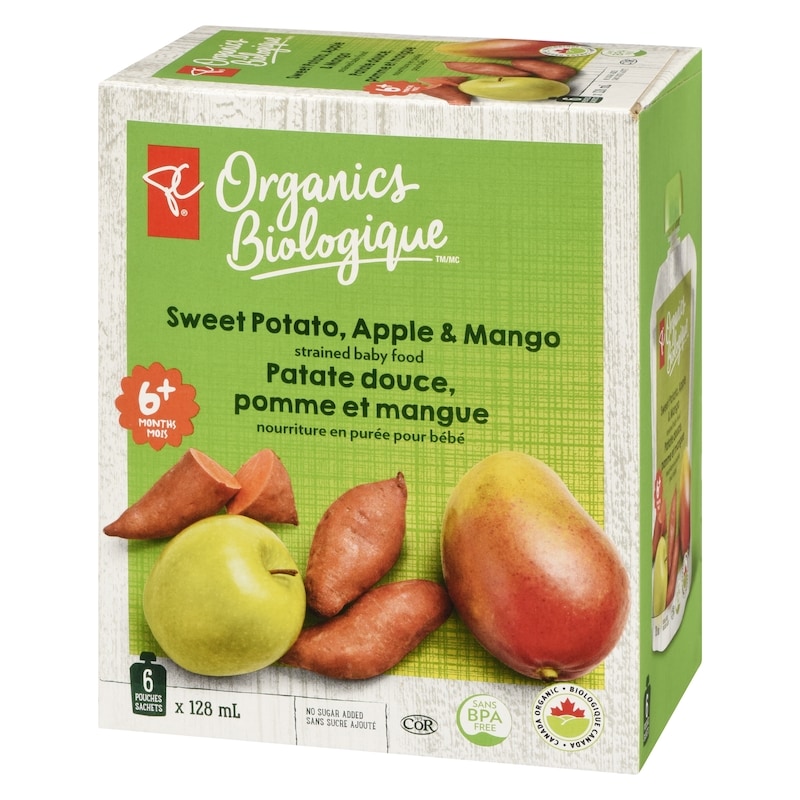 Sweet Potato Apple & Mango Strained Baby Food