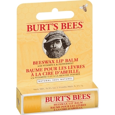 100% Natural Origin Moisturizing Lip Balm, Beeswax
