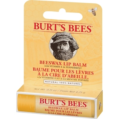 100% Natural Origin Moisturizing Lip Balm, Beeswax